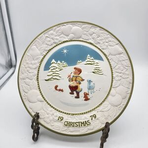 Vintage Vernon Ware Metlox Christmas '71-'79 Collector Plate Limited Edition Set